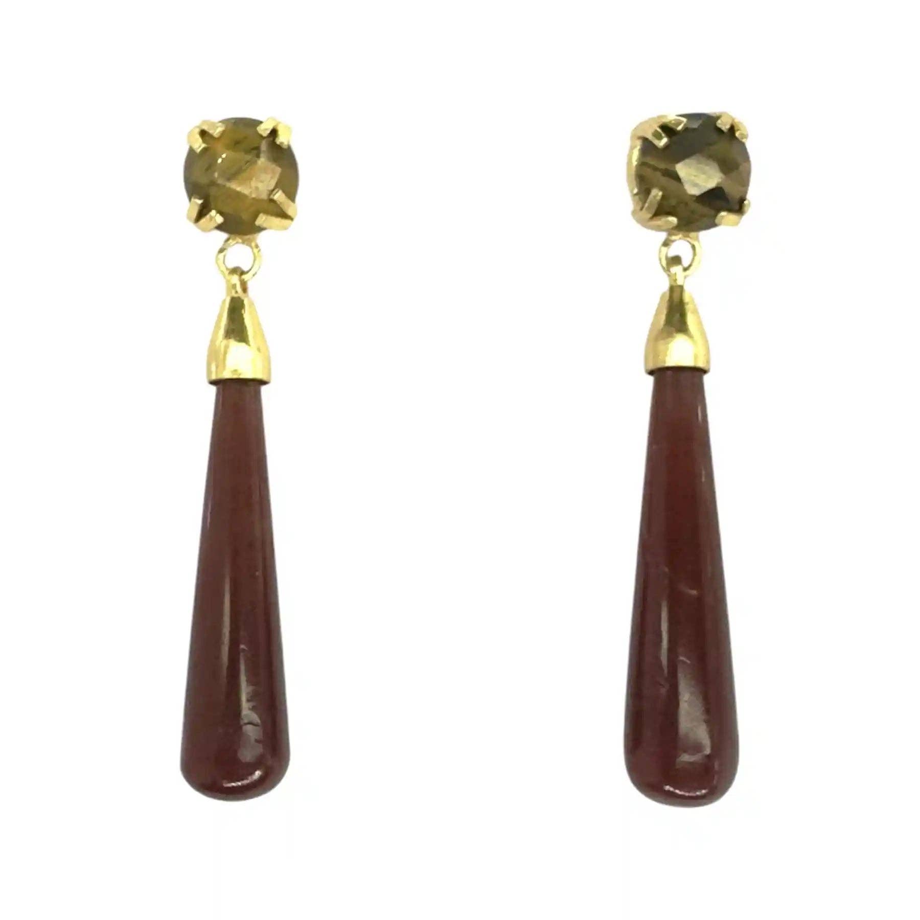 ACUS - Wholesale Hangende/ronde oorbellen - Flamenco Passie Bordeaux Oorbellen