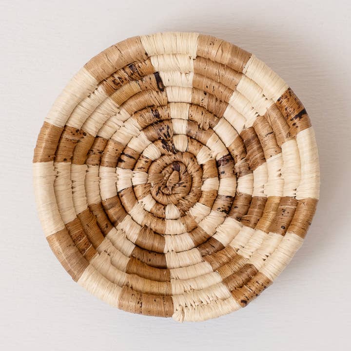 Mini Basket Ornament ~ Banana Fiber Rays for wholesale by MAADILI COLLECTIVE