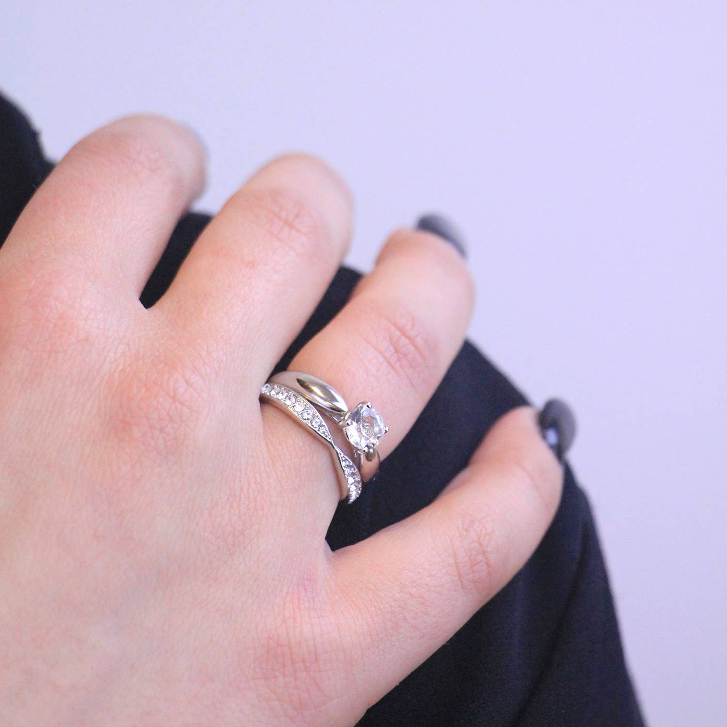 CARALI / MYC Paris – wholesale Förlovningsring – Prestige Ring - Silver och Kristall1