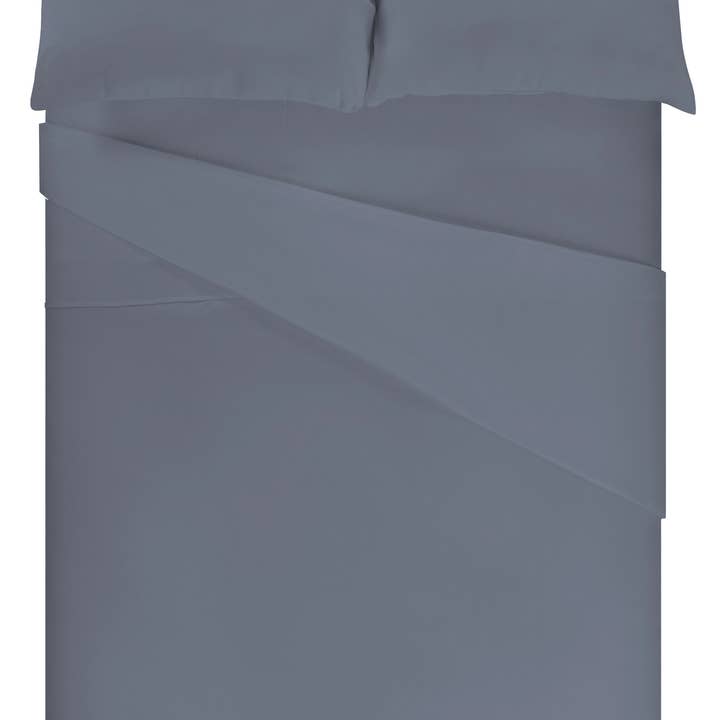 Jersey cotton duvet cover - Basic Blue bedding for wholesale on Faire
