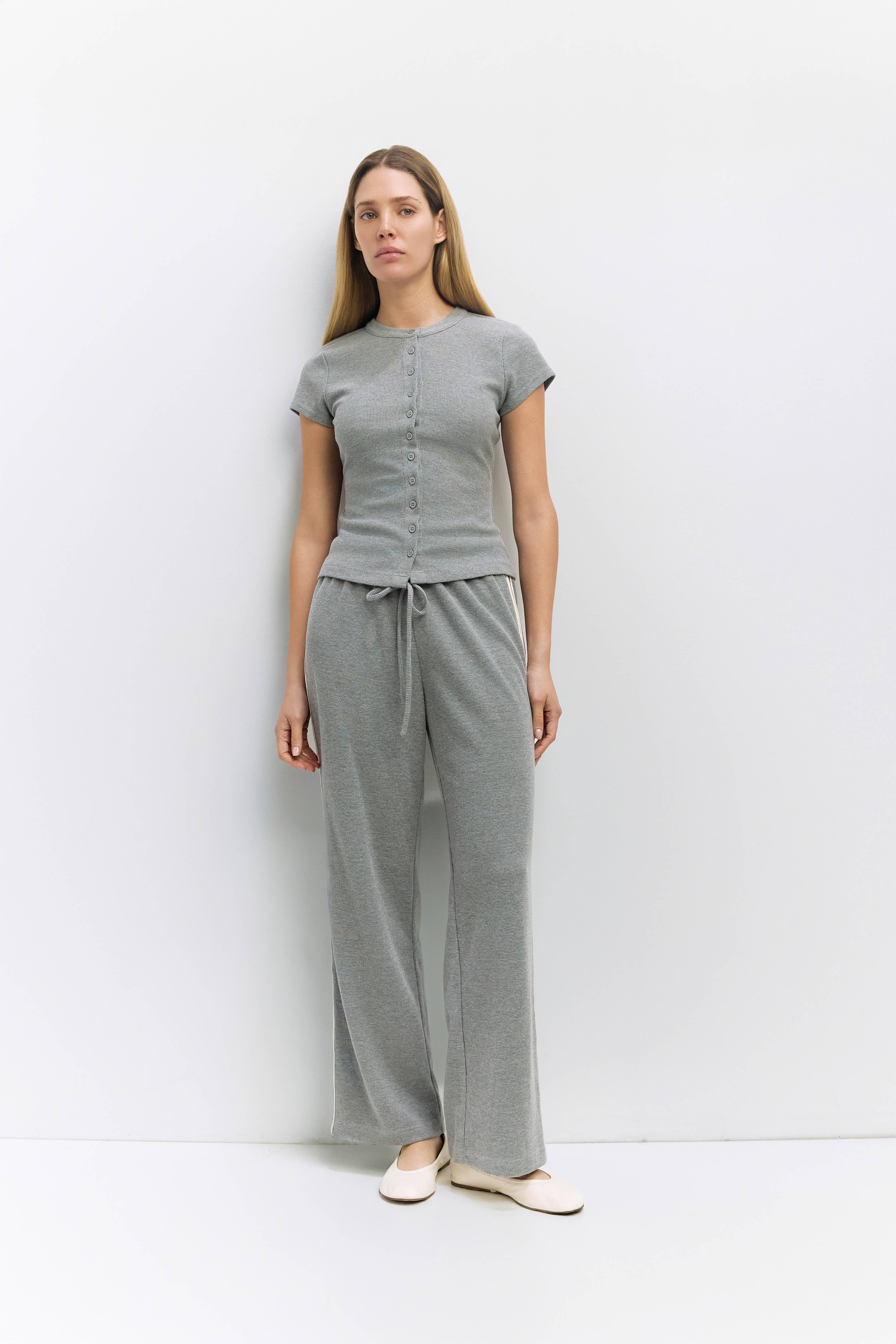 MOD REF - Wholesale Pants - Women's - The Enzo Pants | Women's Wide-Leg Thermal Sport Pants4