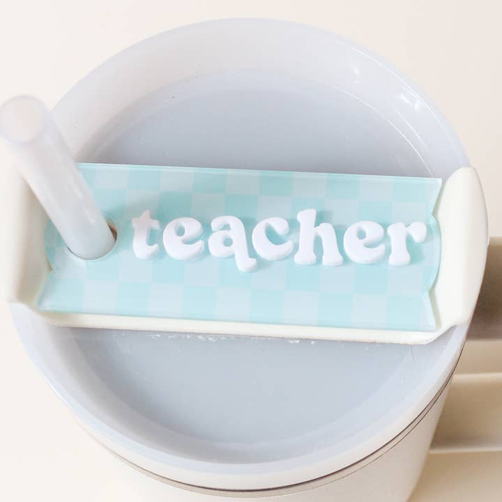 Tumbler Lid Tag-Teacher for wholesale by The Darling Effect
