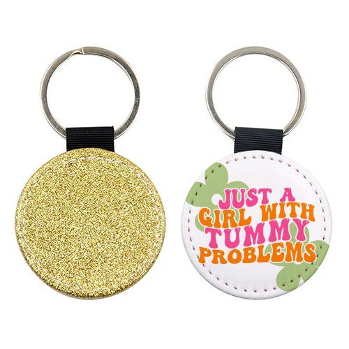 ART WOW - Wholesale Keychain – Women's - Keyrings 'Tummy Problems'0