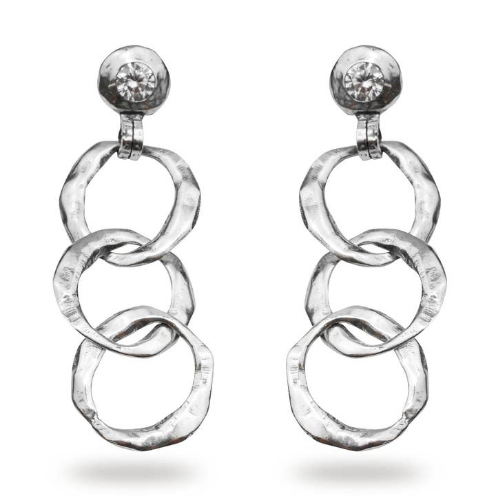 Boucles d'oreilles en argent sterling Capeo pour la vente par Collection 1304