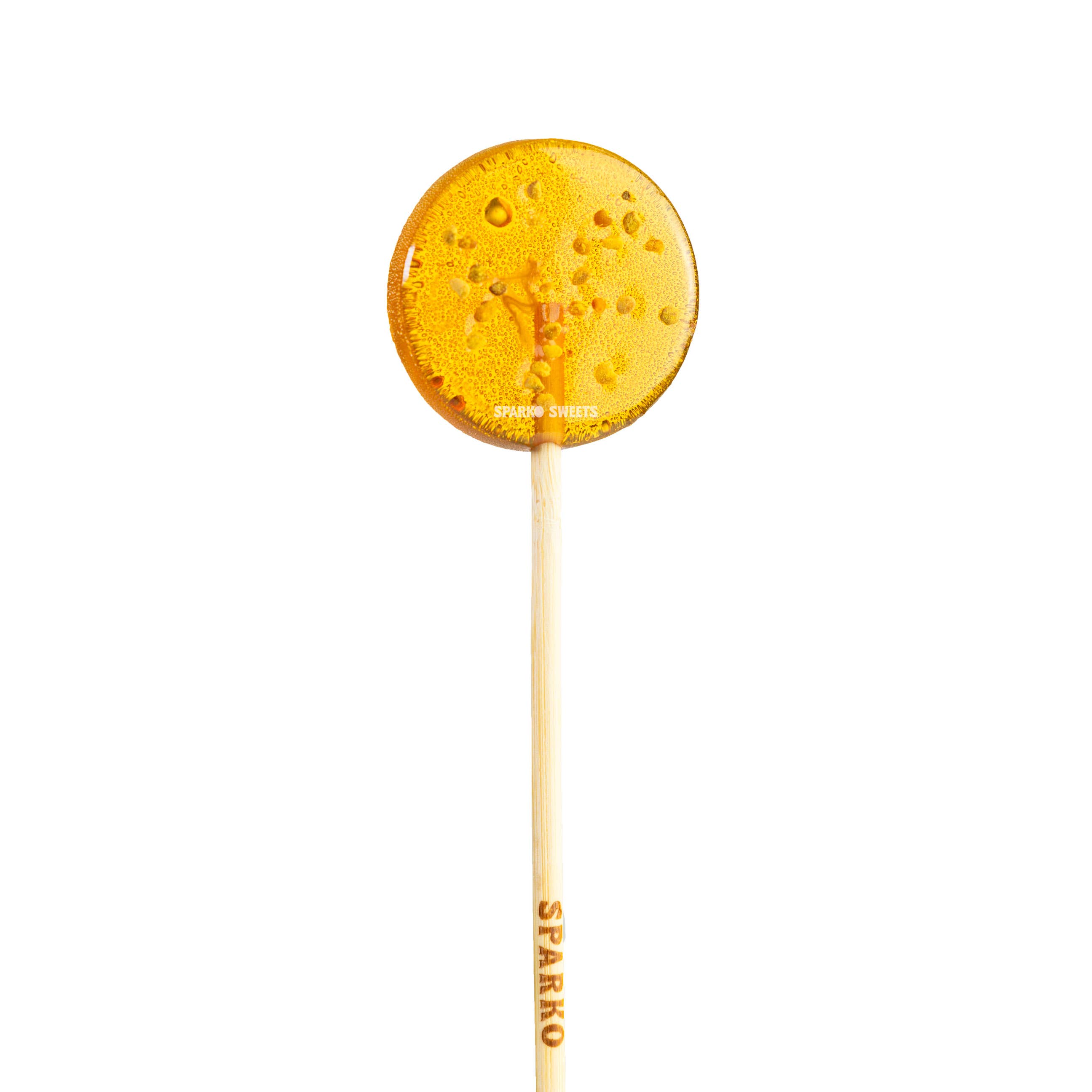 Sparko Sweets - Wholesale Lollipop - Honey Bee Pollen Lollipops - 1.7"2