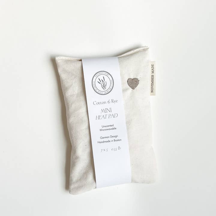 November Made - Wholesale Heating Pad - Neutral Mini Heart Heat Pad - Embroidered4