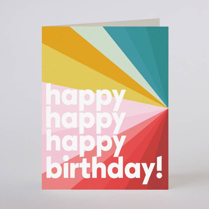 BIRTHDAY SPECTRUM - greeting card for wholesale by Mixtape Paper Co.