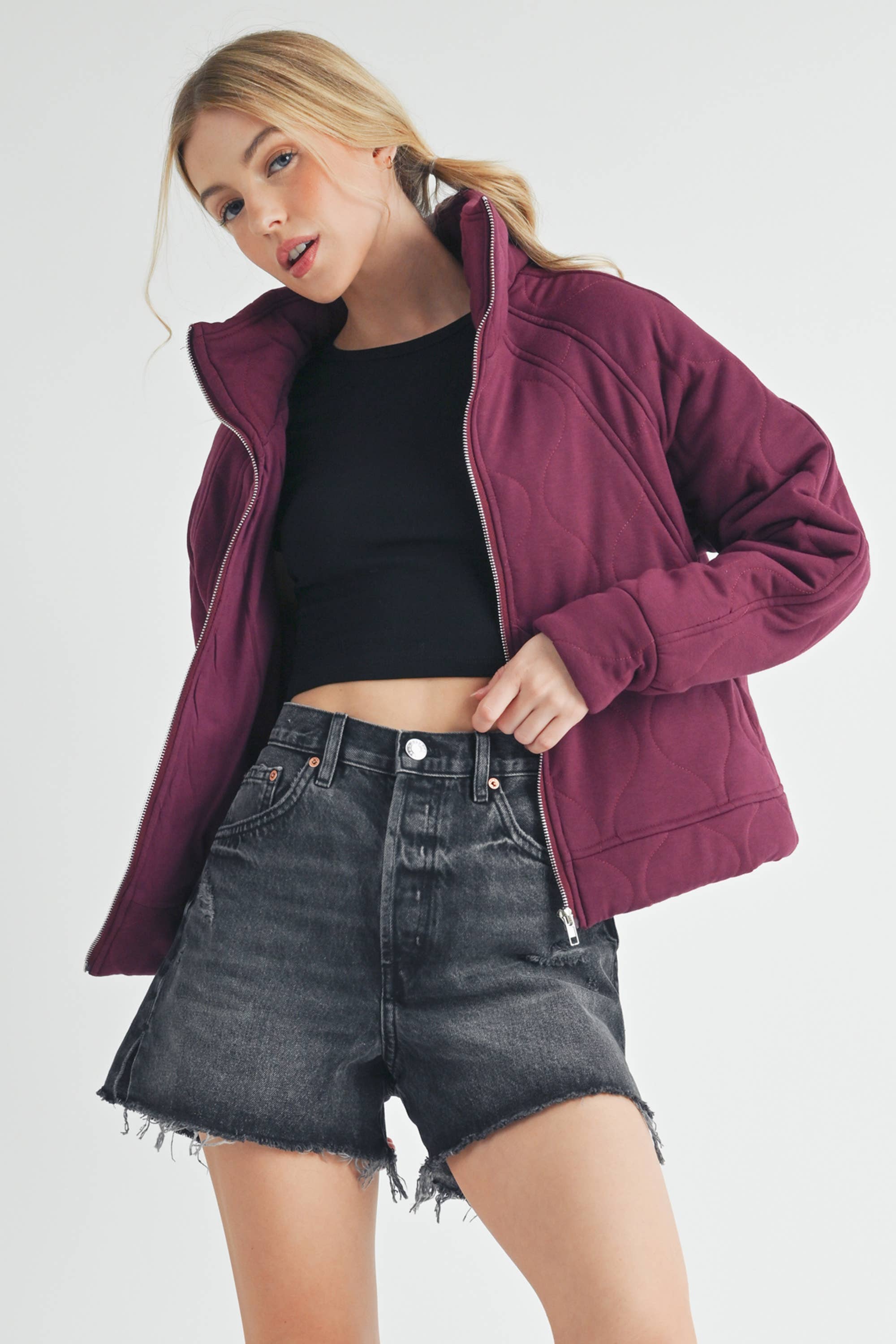 AEMI + CO - Wholesale Puffer Jacket - Women's - 5129EK Darla Quilted Jacket 114