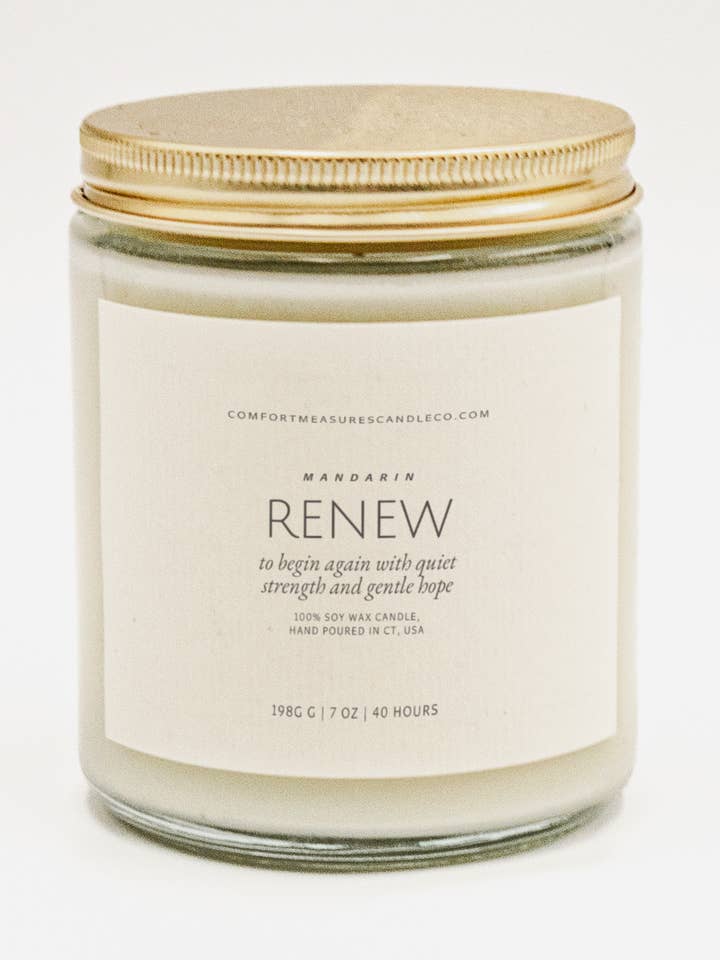 Renew Candle for wholesale by Comfort Measures Candle Company