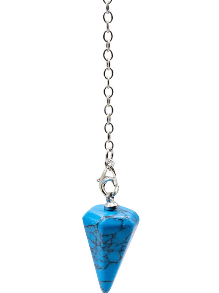Blue Howlite Crystal Pendulum for wholesale by Enchanted Soul