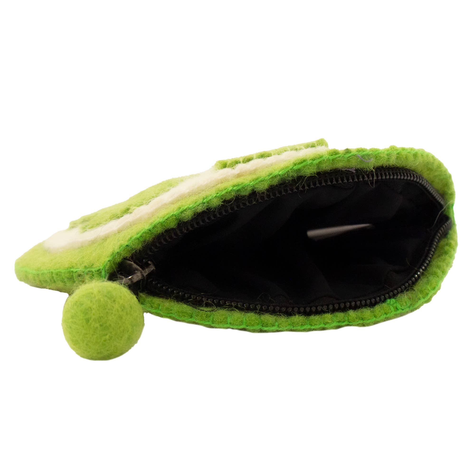 Global Crafts - Wholesale Coin Purse - Women's - Lime Felt Coin Purse3