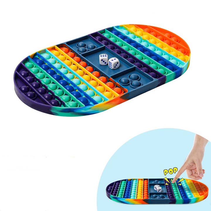 JSBlueRidge Toys – wholesale Fidget toy – Kids – Jumbo Chess Pop It Fidget Kids Toy- Assorted