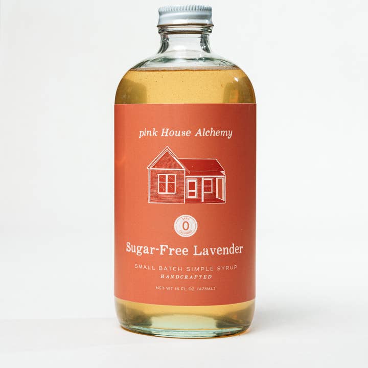 Suikervrije lavendelsiroop voor wholesale door Pink House Alchemy