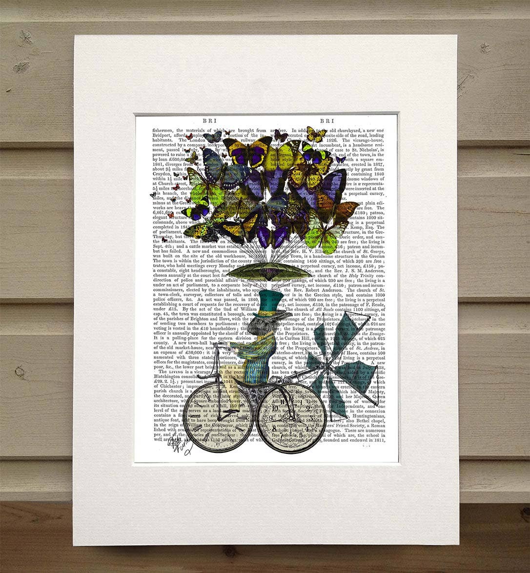 FabFunky Ltd - Wholesale Art Print - Time Flies Rabbit, Book Print / Art Print / Wall Art0