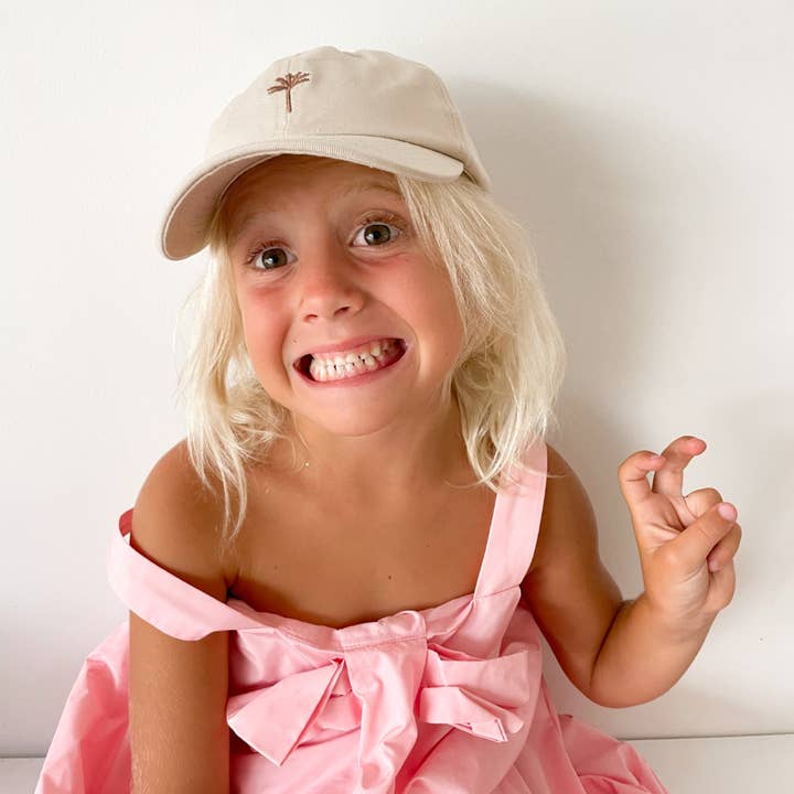 Anchor & Arrow - Wholesale Baseball cap – Women's - Matching Palm Cap - Beige1