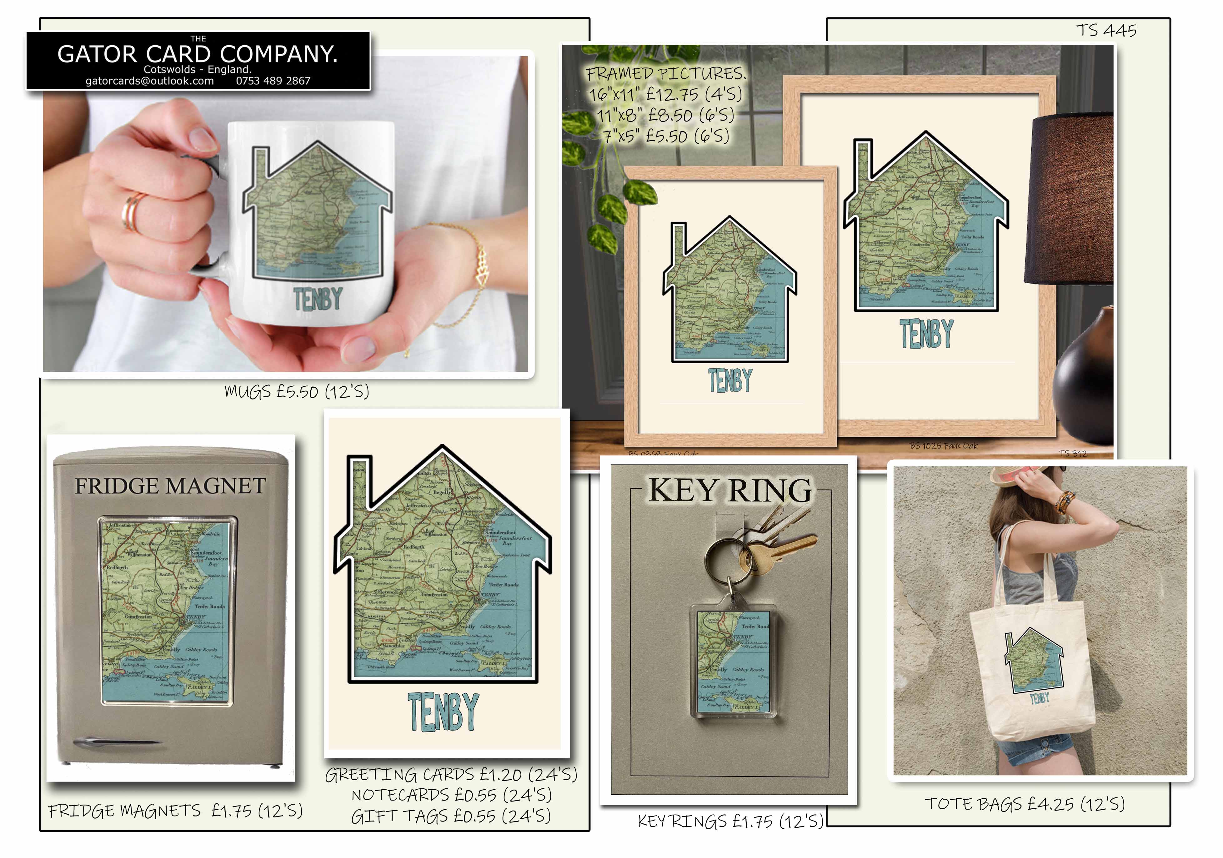 Gator cards - Wholesale Picture Frame - 1657 Map Paper Veneer 6"x4" Photo Frame.2