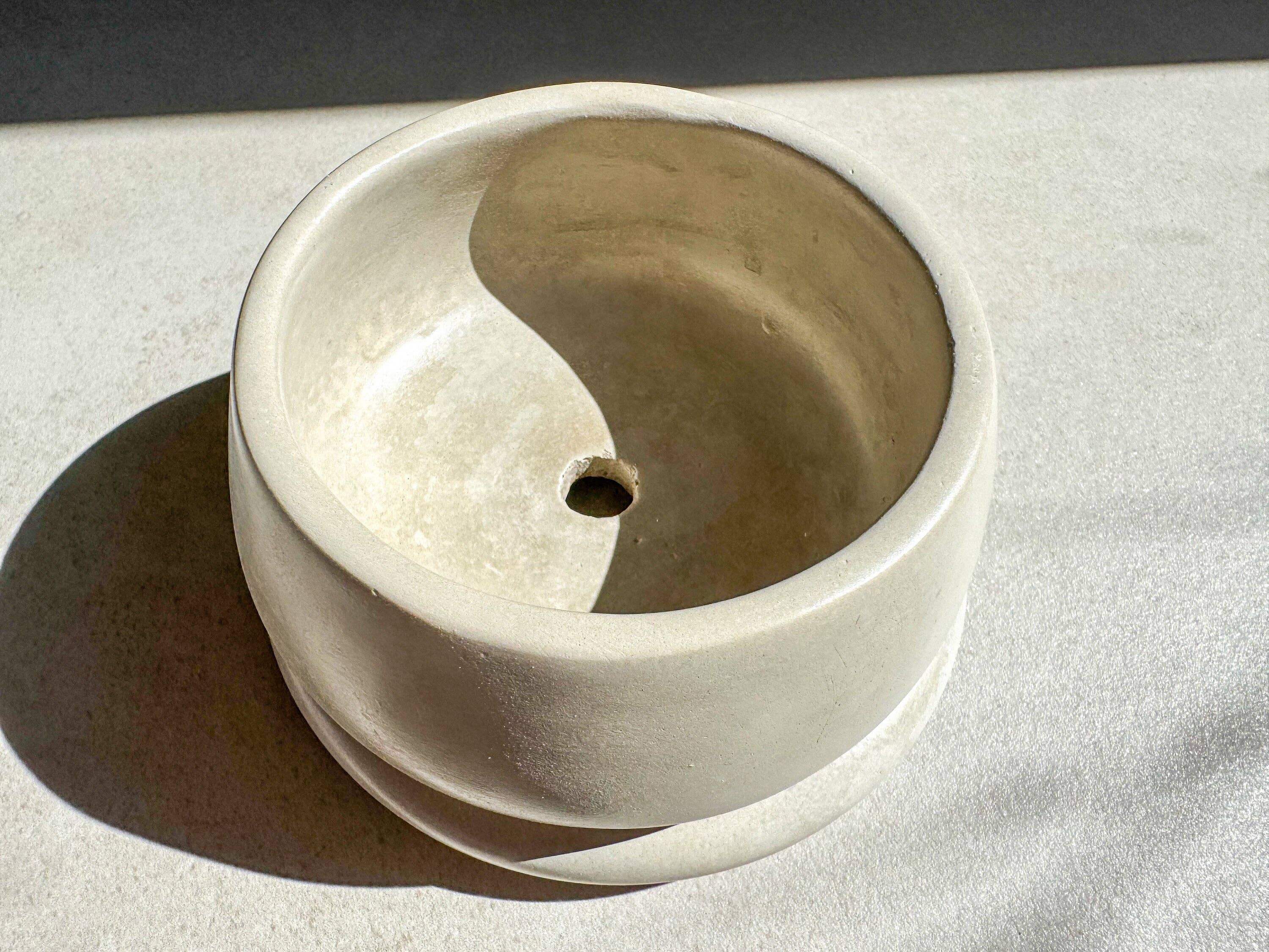 Minimal Loot Design - Vente Pot - Petite jardinière avec drainage, joli pot de fleurs, jardinière à bulles, jardinière succulente, pot décoratif en béton, pot à bonsaï rond, mini-pot potelé6