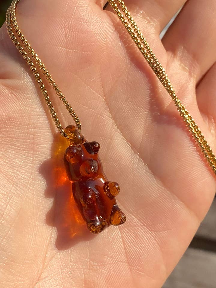 Gummy Bear Pendant for wholesale by Jukju Glass