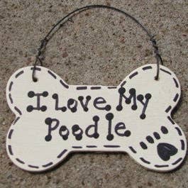 29-2083 I Love My Poodle or We Love Our Poodle for wholesale by Nannie and B's Crafts