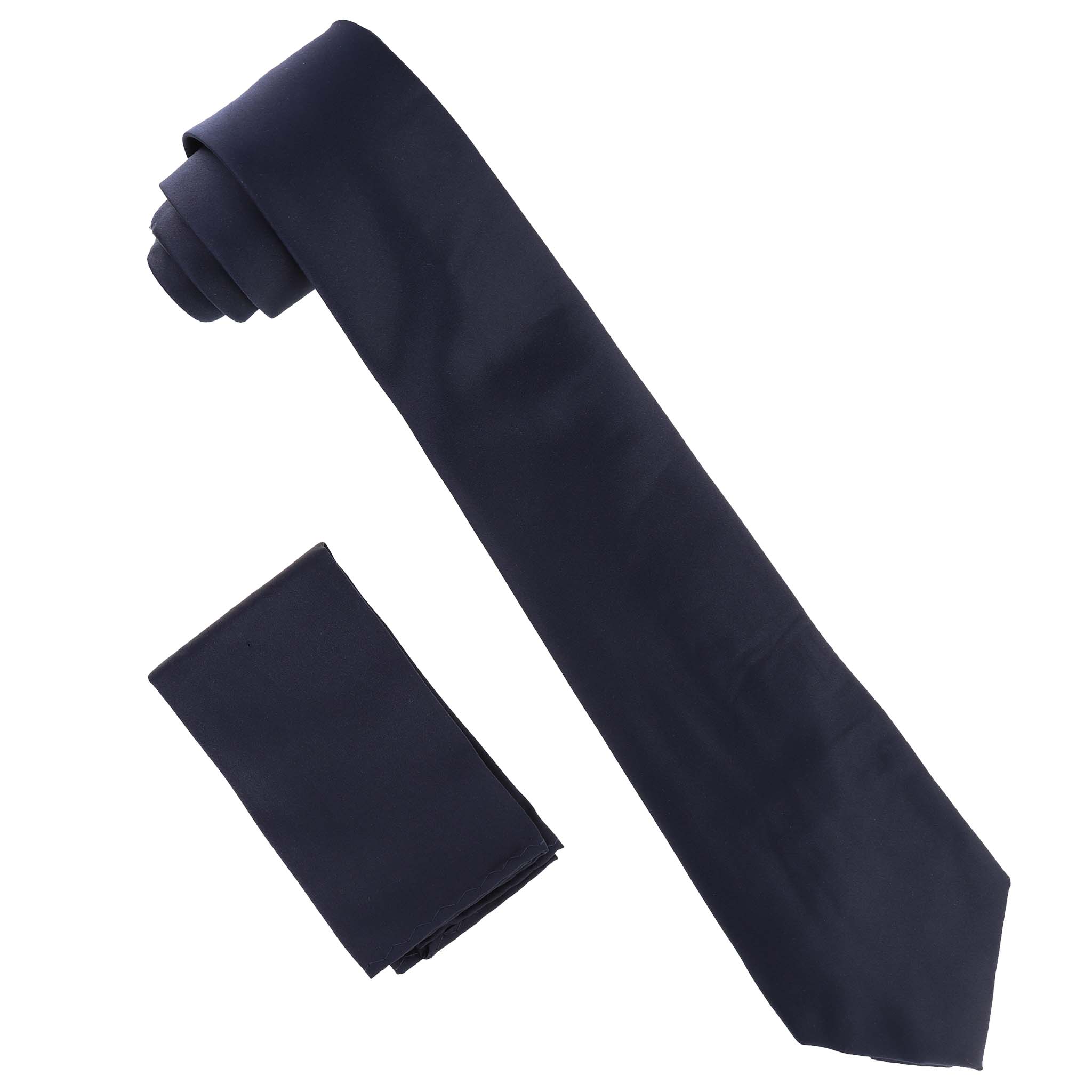 Dubal Brothers – wholesale Slipsar – Herr – Vittorio Farina Solid Satin slips & Pocket Square av Classy Manschettknappar25