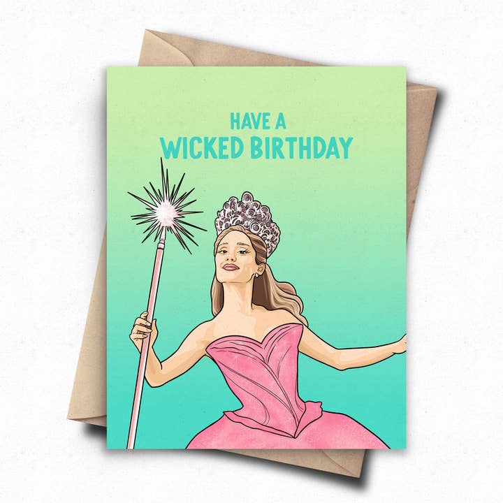 Wicked Birthday - Funny Pop Culture Movie Birthday Card for wholesale by Pop Cult Paper
