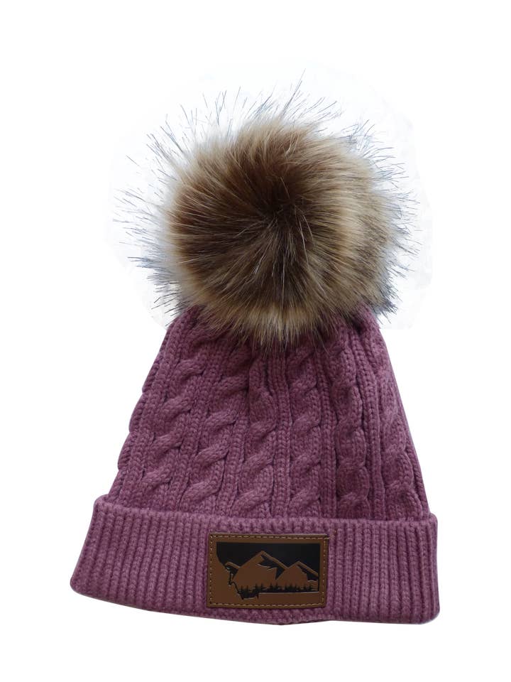 Kind Mauve Montana Pom Pom voor wholesale door Montana Tees