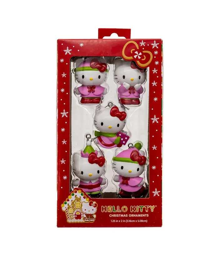 Kurt S. Adler, Inc. - Wholesale Ornament - Hello Kitty Mini Ornaments 5Pc0