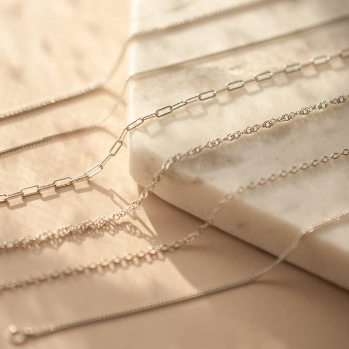 Rossie Jewellery – wholesale Link & chain necklace – Gold Filled, Silver, Gold Vermeil Chain Necklace3