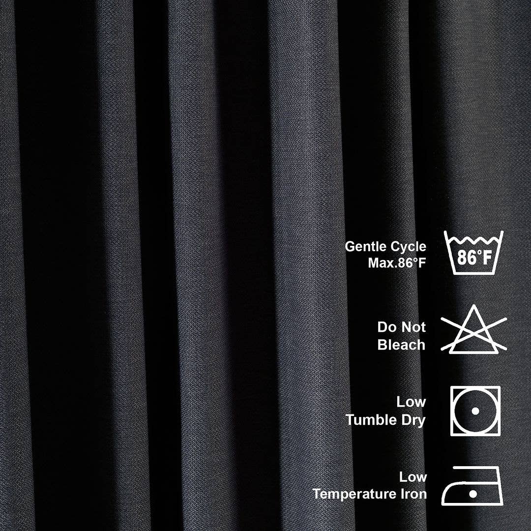 Bes Home Design - Vente Rideaux - Rideau décoratif personnalisé en faux lin de 100 po de large et extra long32