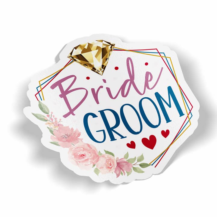 Bride Groom Aufkleber für den Großhandel von JE Creates