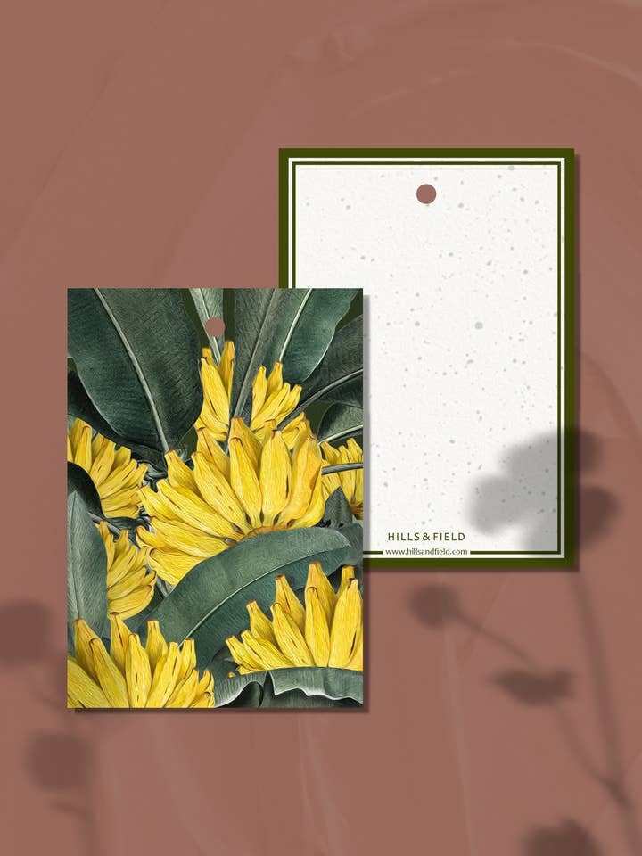 GIFT TAG | Bananas - blank back page for wholesale by Hills & Field