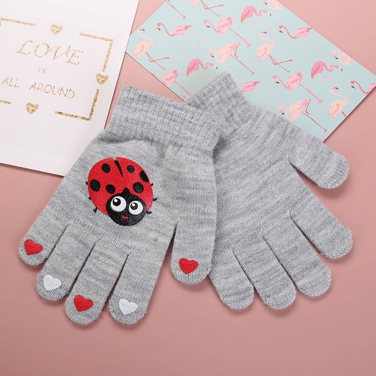 NINEXIS - Wholesale Gloves - Kids - CWAG00569_KIDS WARM KNIT ANIMAL GLOVES FOR BOYS GIRLS0