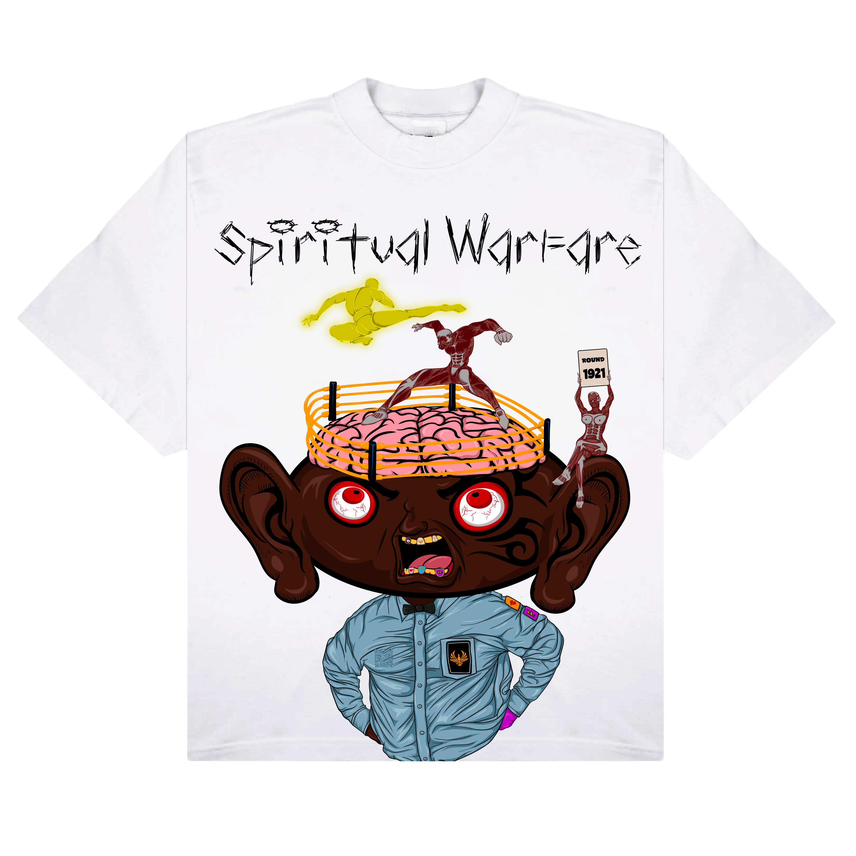 1921Movement – Großhandel T-Shirt mit Siebdruck – Unisex – Geistige Kriegsführung0