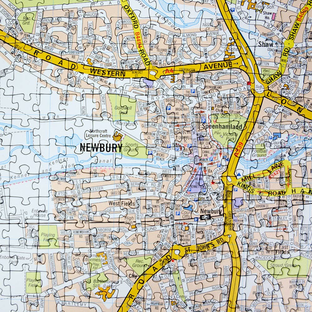 All Jigsaw Puzzles – wholesale Puzzle – Adult – A to Z Map of Newbury 1000 Piece Jigsaw5