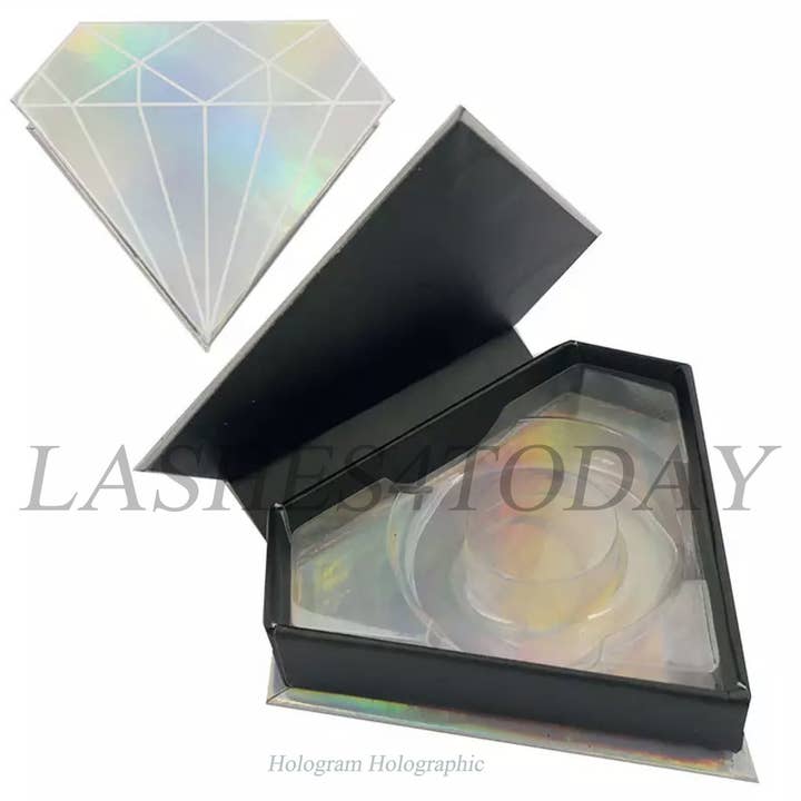 Hologram Holographic Diamond Eyelashes Case for wholesale by Lashes4today