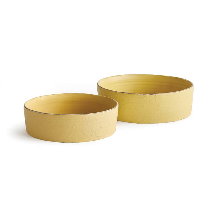 Napa Home & Garden - Wholesale Decorative Plate/Dish/Bowl - Studio Decorative Low Bowls Yellow