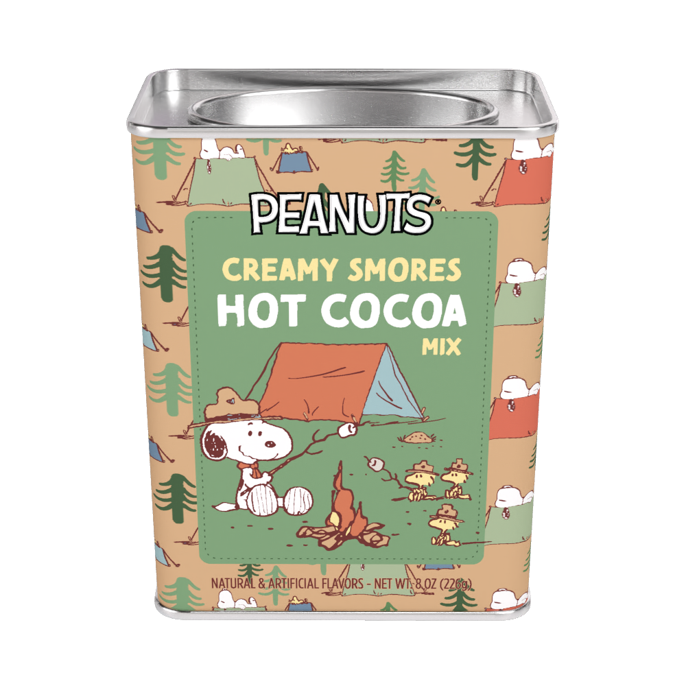 McSteven's - Wholesale Hot Cocoa Mix/Kit - Peanuts® Snoopy Camp Life S'mores Cocoa (8oz Tins)12