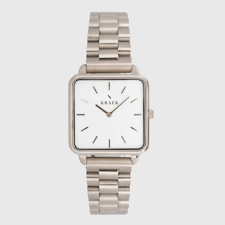Anita | Argento | Acciaio | Quadrato 28 mm per la vendita all'ingrosso da parte di KRAEK Watches