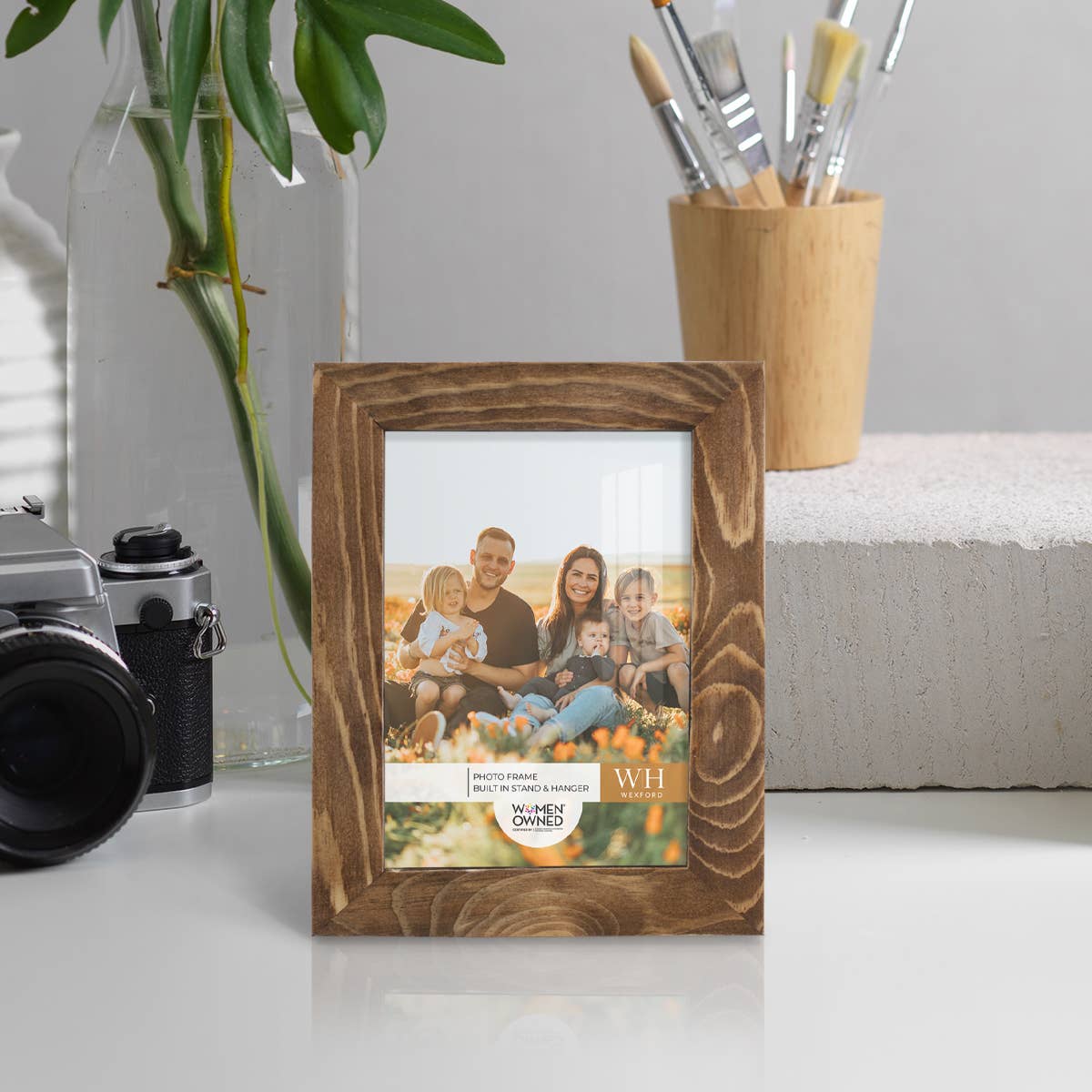 Wexford Home - Wholesale Picture Frame - Photo Frame, Real Wood with Wood Grain, Walnut3