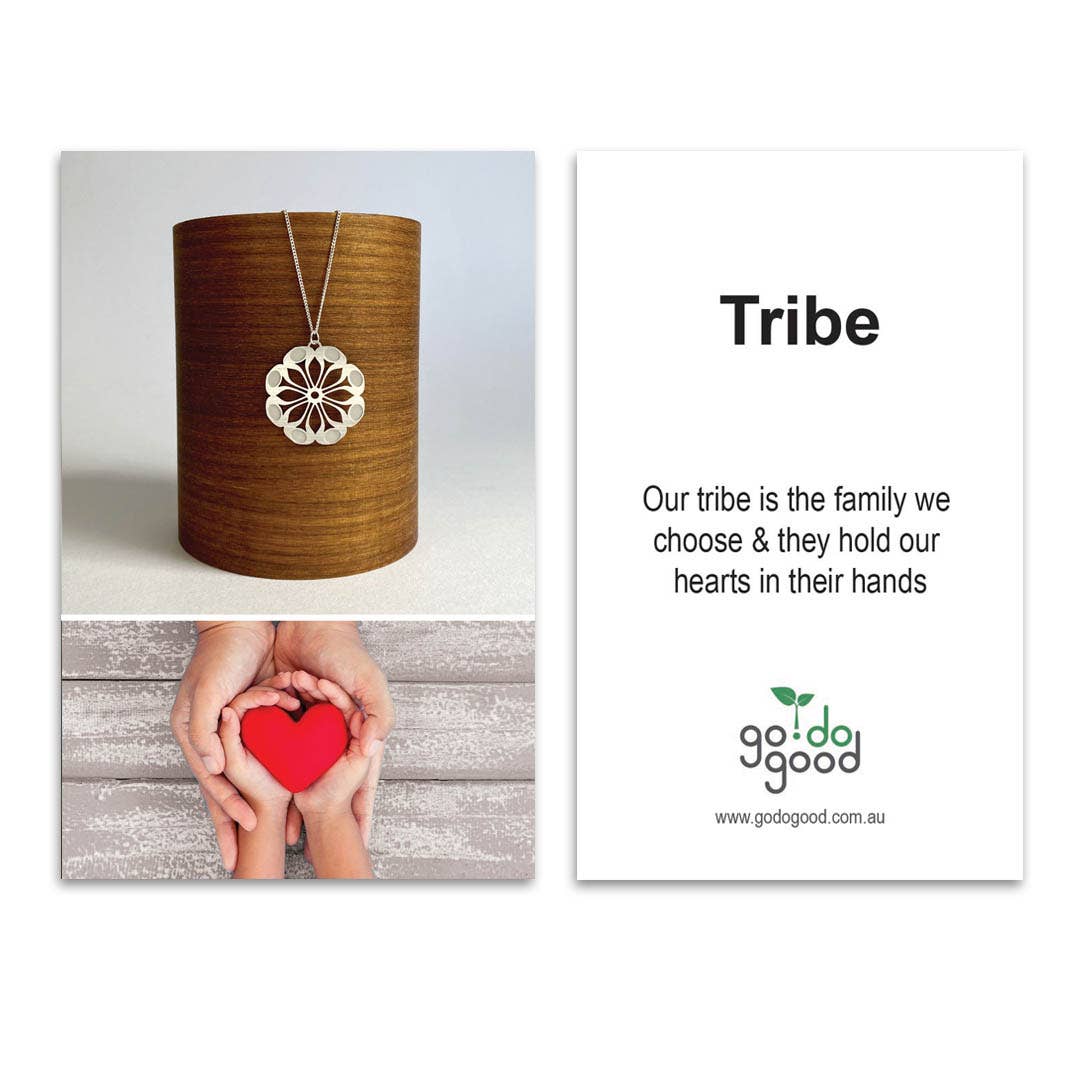 Go Do Good - Wholesale Dangle earrings - Tribe Flower Silver Dangle Hypoallergenic Earrings5