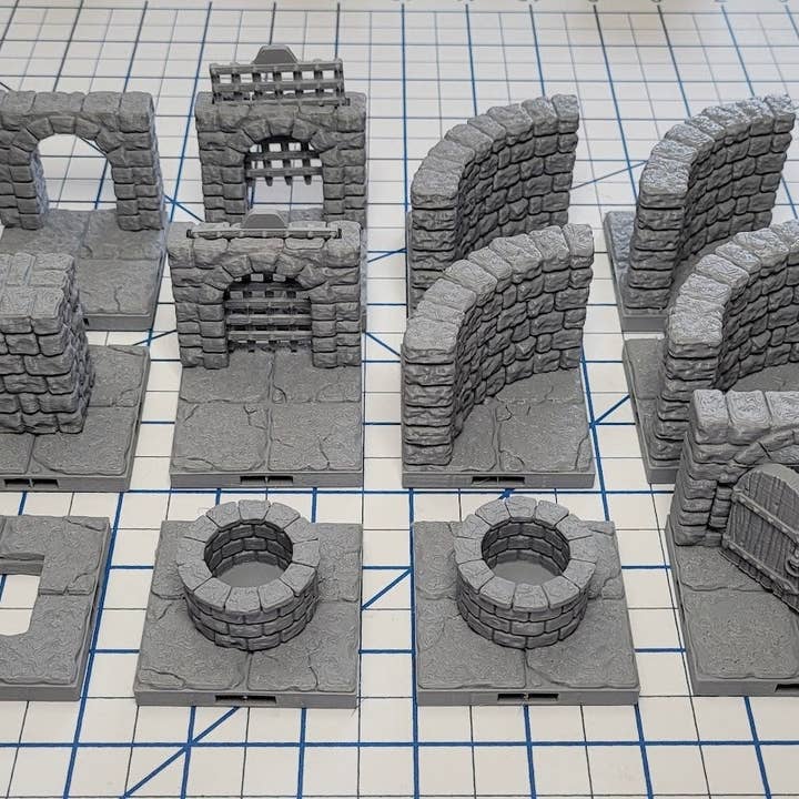 Magnetic Dungeon Tiles Expansions Set 3 | Fat Dragon Games | Tabletop Terrain | Dungeons And Dragons Painted Tabletop Pathfinder Terrain for wholesale by The Beaver and Broadsword