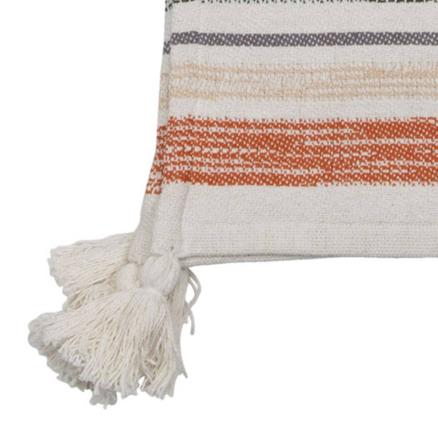 Foreside Home & Garden - Wholesale Throw Blanket - Hayes Woven Cotton Throw Blanket with Tassels Fall Decor3