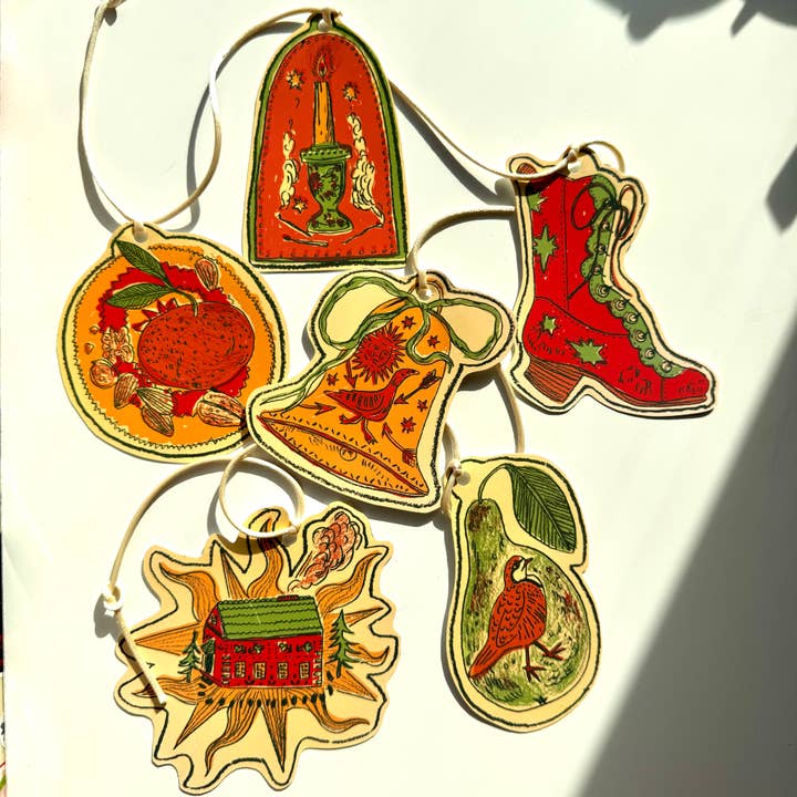 Tulips and Heather - Wholesale Bunting/Garland - Illustrated Paper Garland Christmas