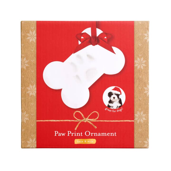 Kate & Milo - Wholesale Ornament - Holiday Pet Paw Print Bone Ornament Kit6