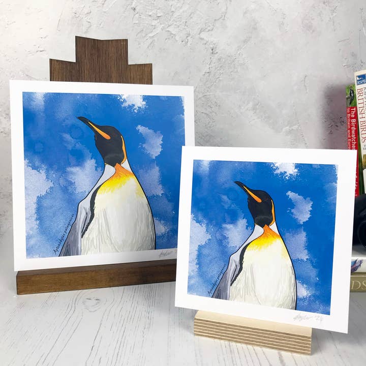 King Penguin Bird Print for wholesale by Loadofolbobbins