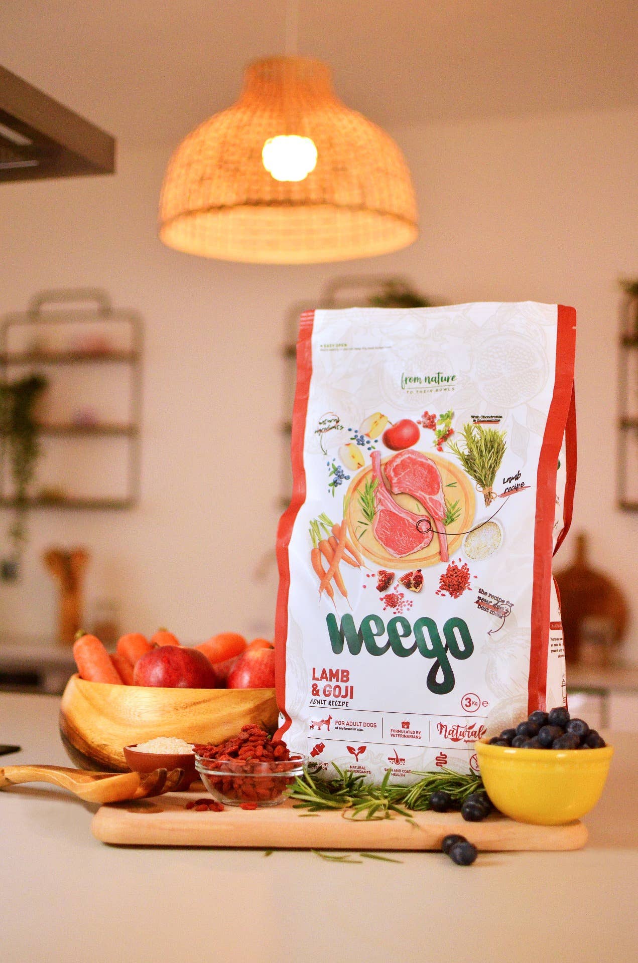 Weego – wholesale Husdjursfoder – Hund – Weego hundmat med lamm och gojibär3