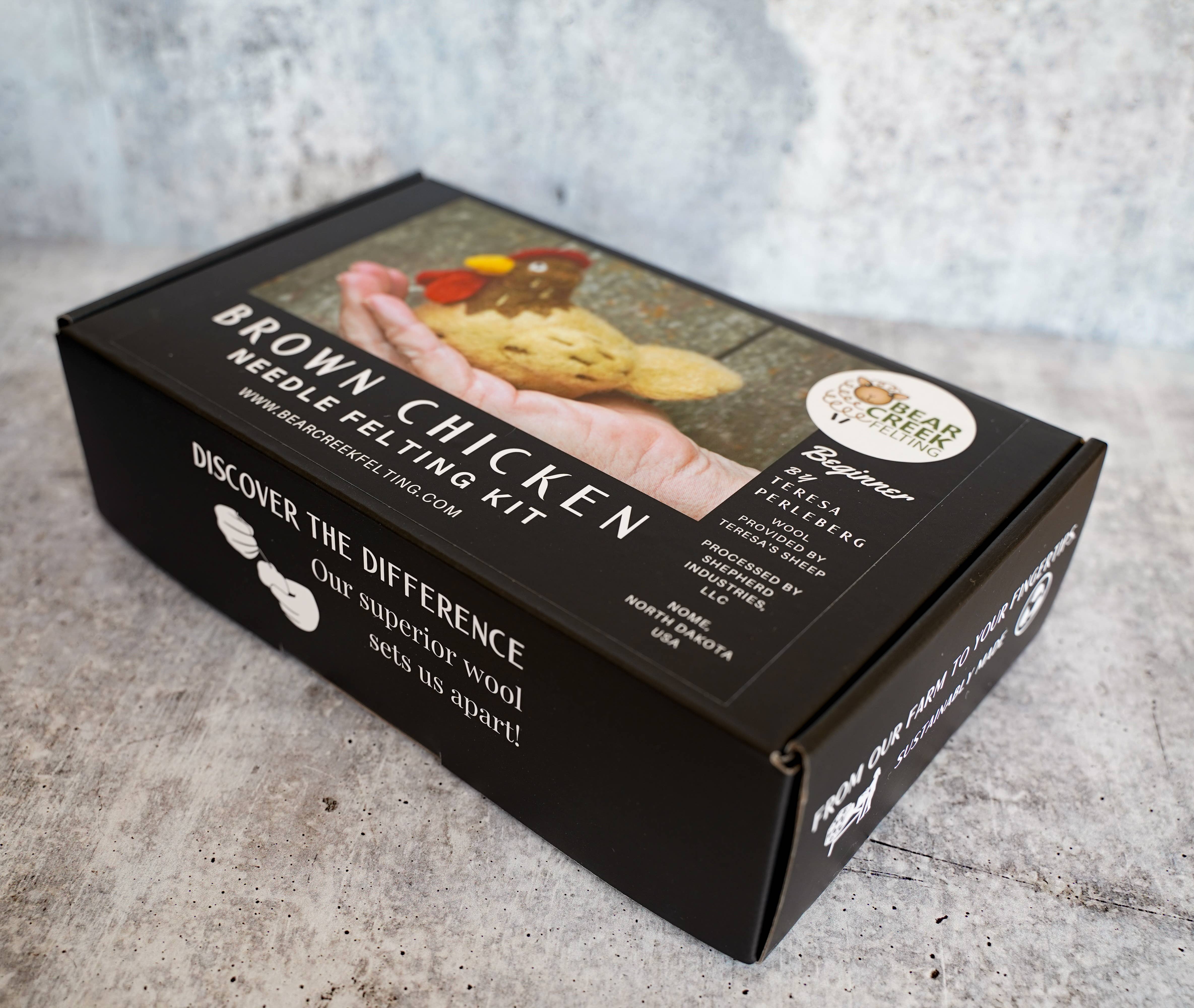 Bear Creek Felting - Wholesale Craft Sewing Kit - Chicken Needle Felting Kit (Beginner)8