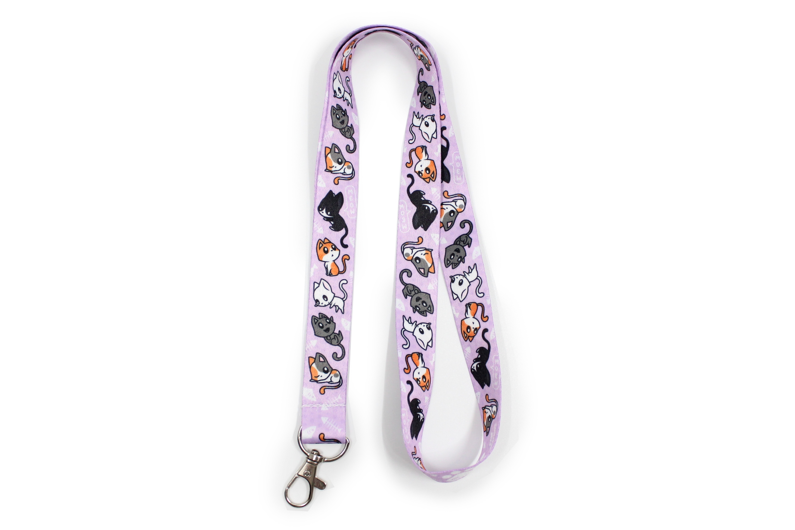 Emii Creations - Wholesale Lanyard - Unisex - Cat Pattern Lanyard Key & ID Holder2