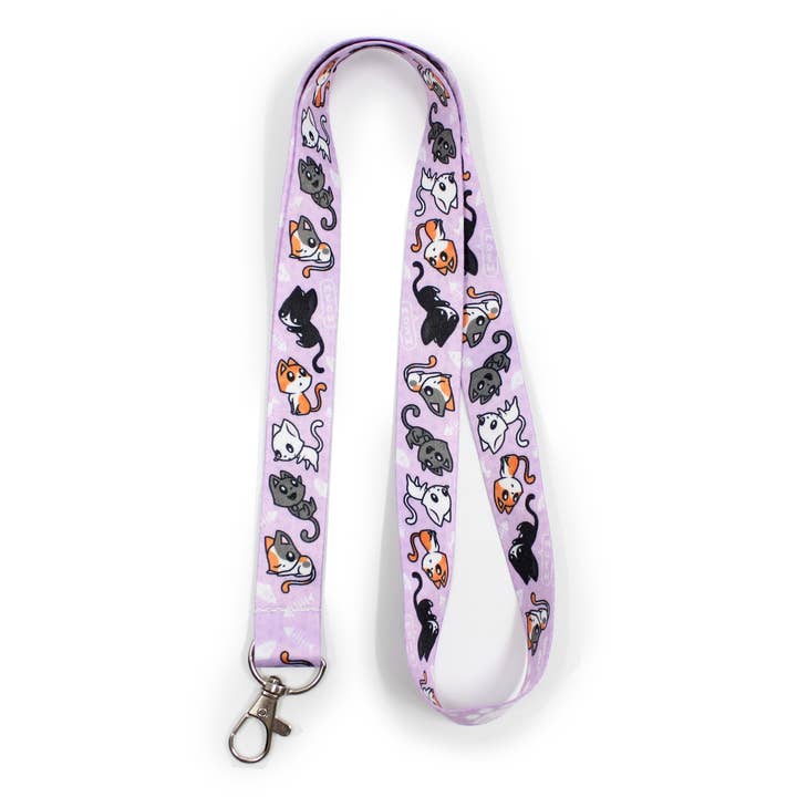 Emii Creations - Wholesale Lanyard - Unisex - Cat Pattern Lanyard Key & ID Holder2