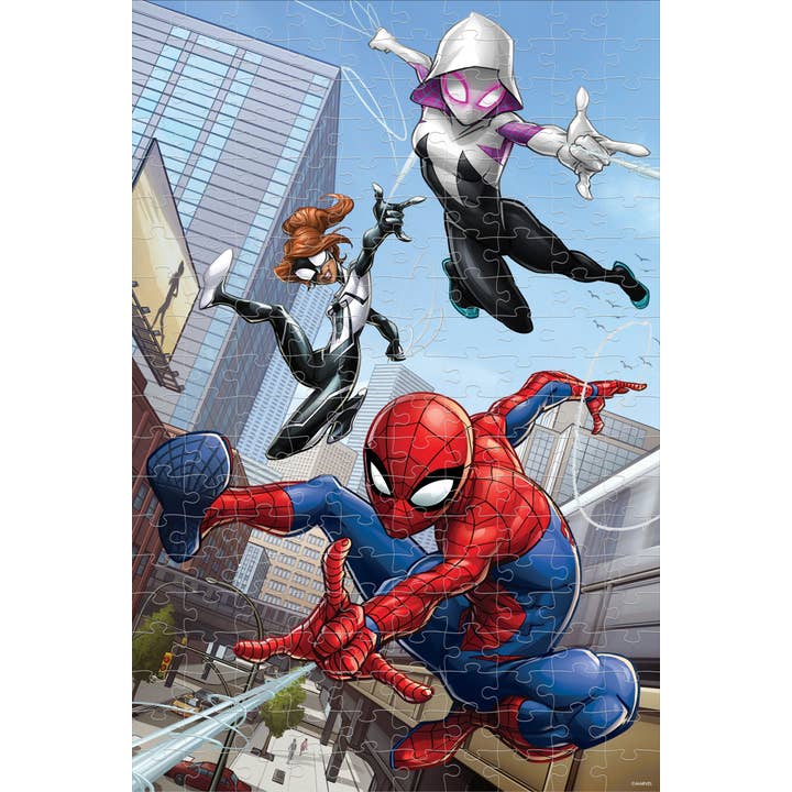 Primemotion, Inc - Wholesale Puzzle - Kids - Spider-Man 2 x 200pc 12x18" + 12x18"4